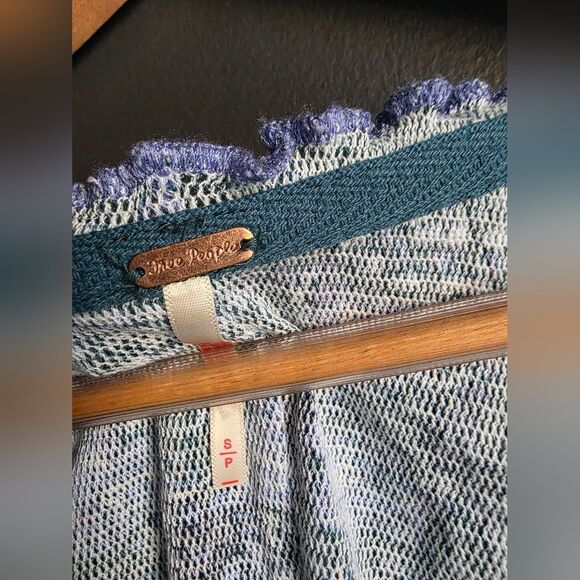 Free People Oh My Baby Tee Seagrass Combo Sz S - Picture 5 of 8